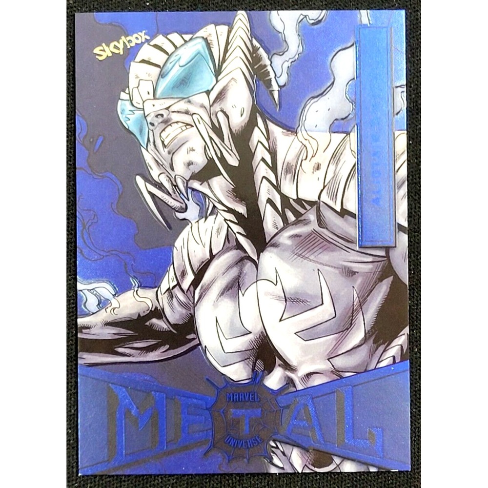 2022 UPPER DECK MARVEL METAL UNIVERSE SPIDER-MAN ALISTAIR SMYTHE NEON BLUE